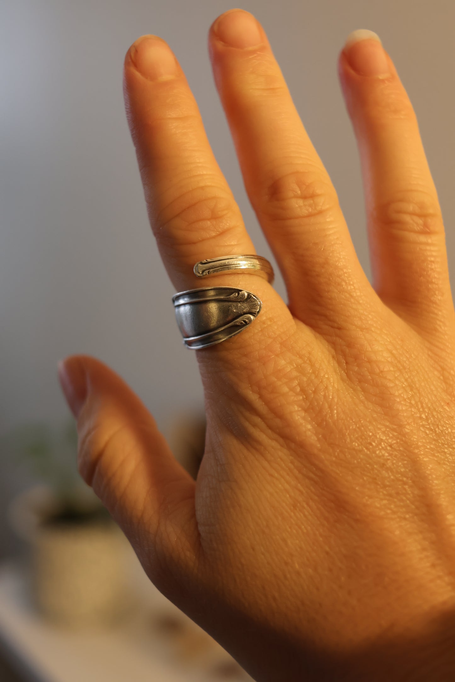 Bague cuillère " Elégance"