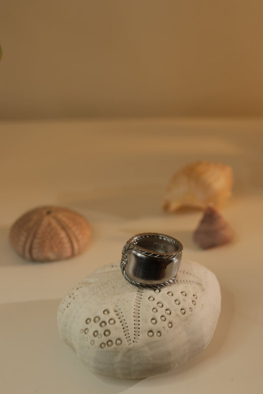 Bague cuillière “Torsade”