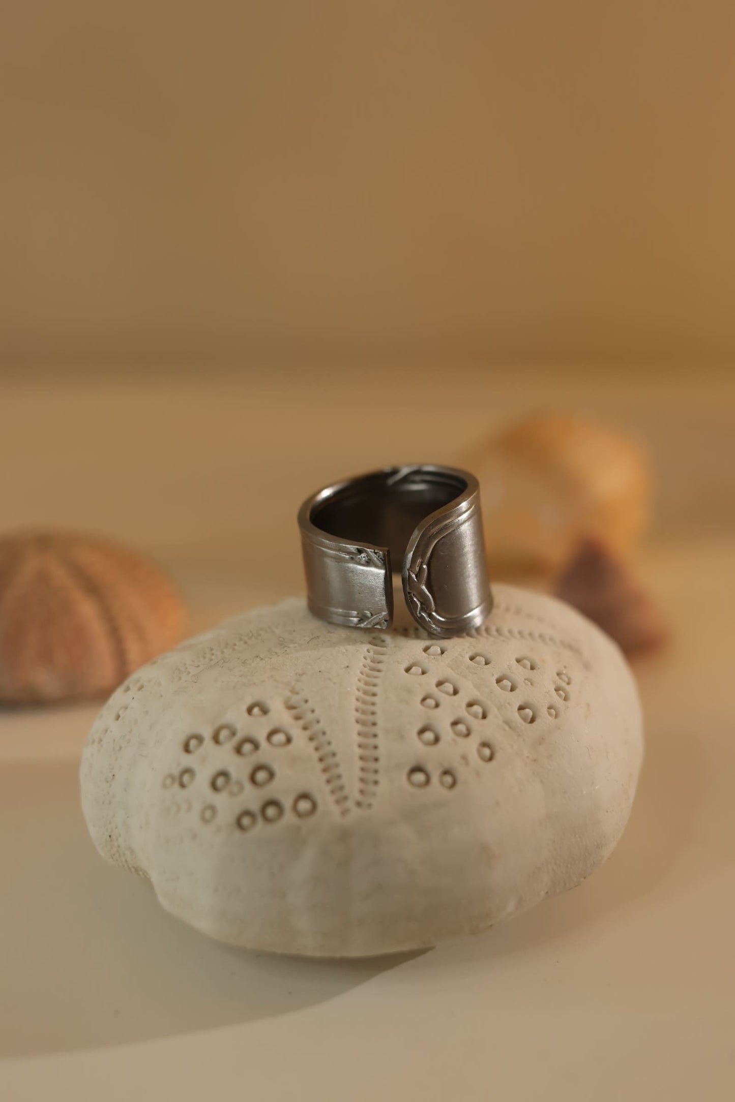 Bague cuillère "croisé"