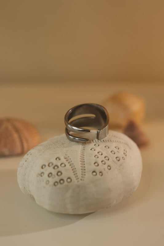 Bague fourchette "Spirale Éternelle"