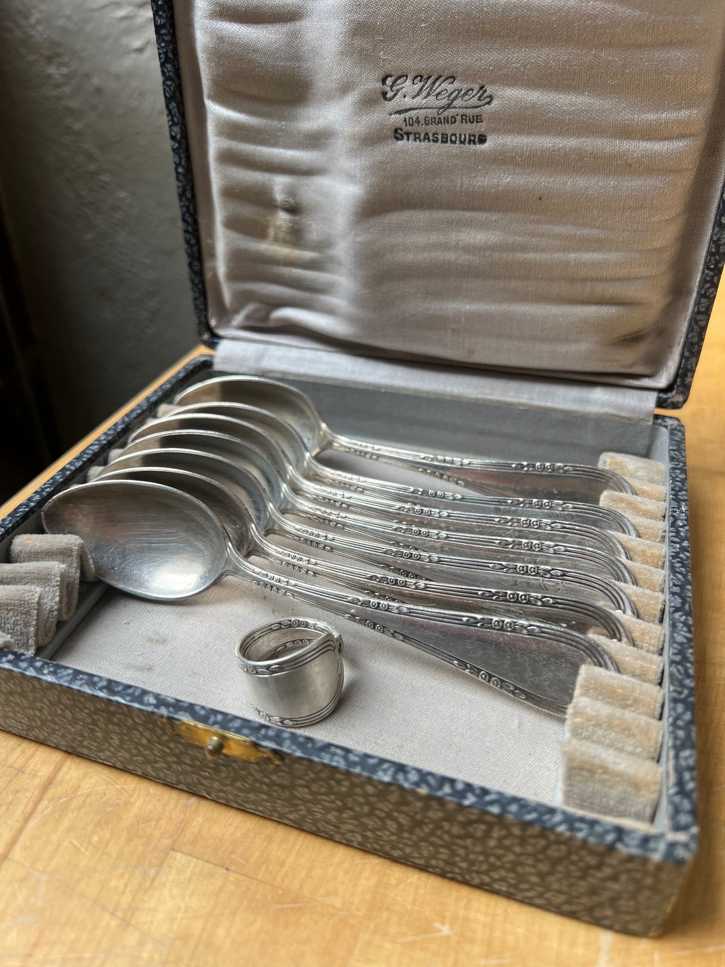 Bague "Écume" cuillière– Argent recyclé